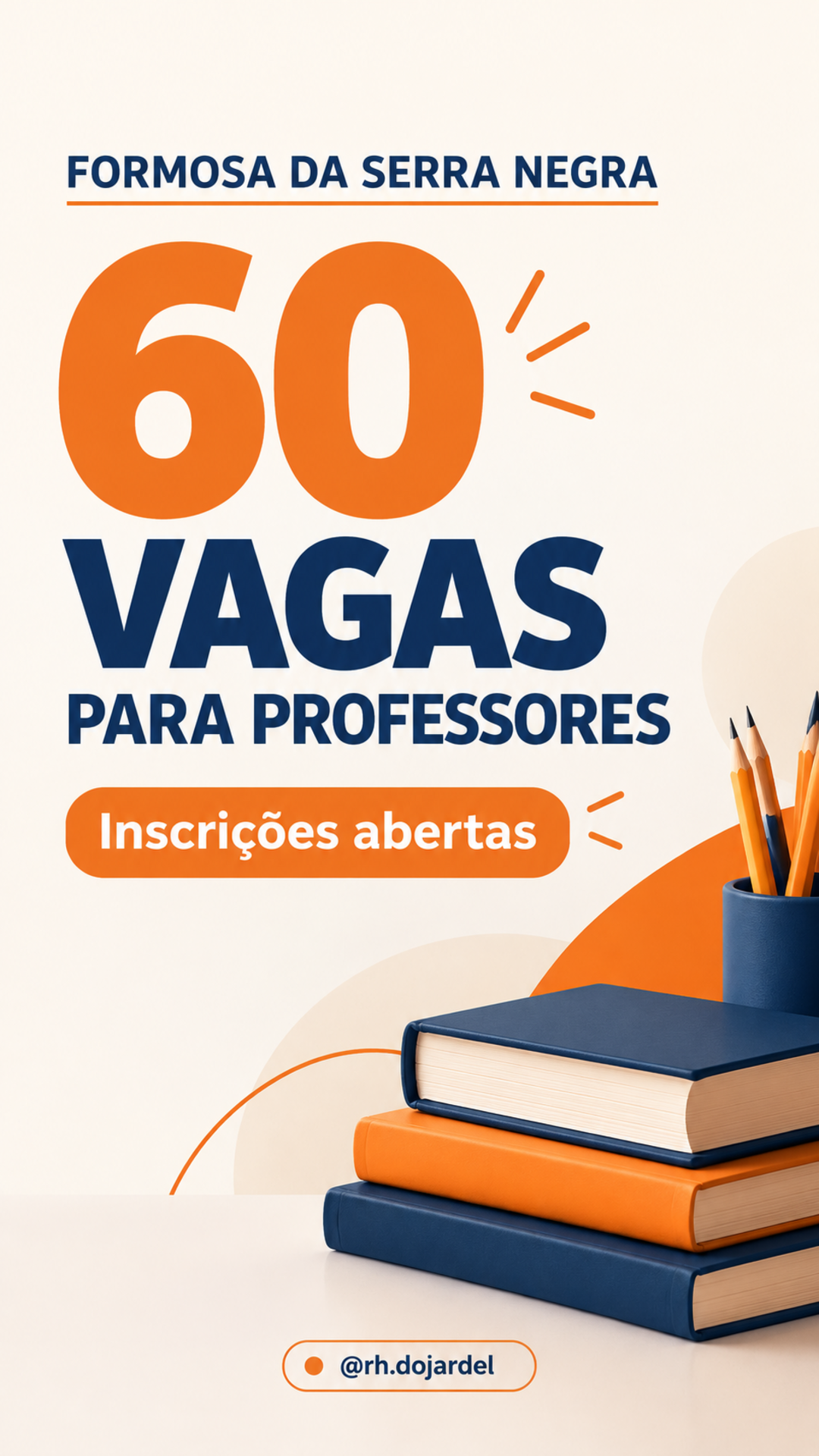 Formosa da Serra Negra tem 60 vagas para professores; inscrições seguem até 16 de novembro